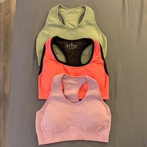 LIKE NEW 3 sports bras Medium women’s M